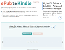 Tablet Screenshot of epub2kindle.com